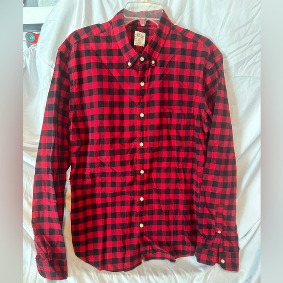 J.Crew slim fit Buffalo plaid light flannel button down shirt - Picture 1 of 4